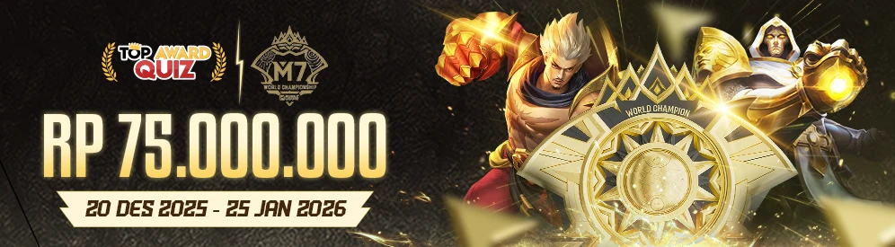 TOP AWARD M7 WORLD CHAMPHION MOBIL LEGEND 2026